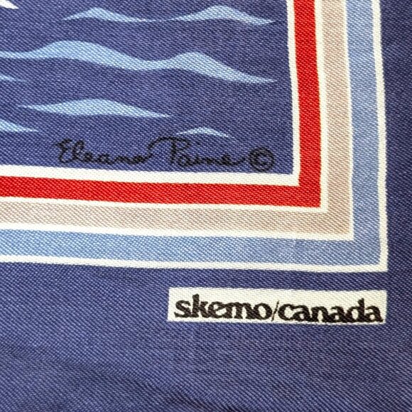 🍁V. Skemo Square Loon Acetate Scarf - Picture 7 of 7